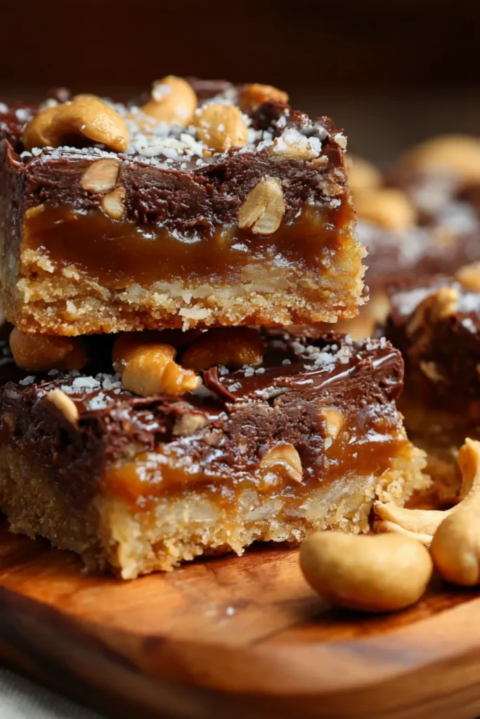 Chocolate Cashew Bars – Low-Carb, Sugar-Free, and Still Kinda Decadent
