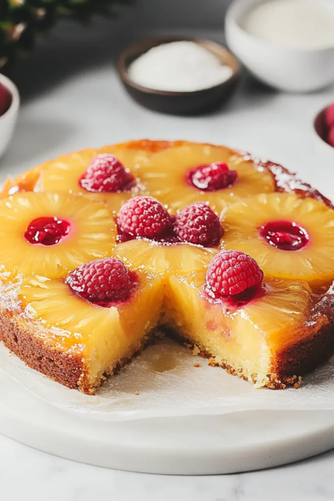 Keto Pineapple Upside-Down Cake – Moist, Buttery, and Just 3.8g Net Carbs