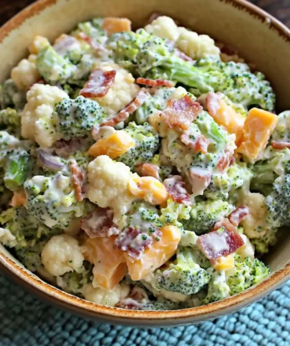 Low Carb Keto Amish Broccoli Salad