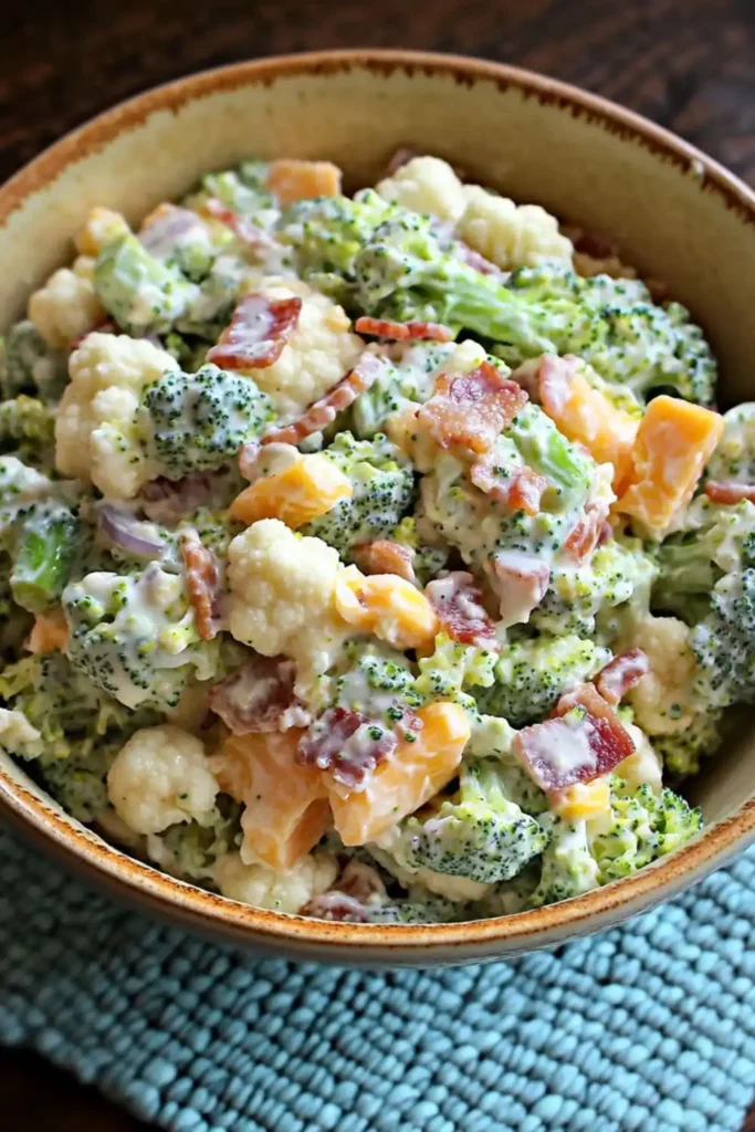 Low Carb Keto Amish Broccoli Salad