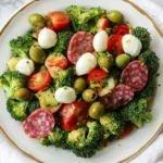 Low Carb Keto Antipasto Salad With Broccoli