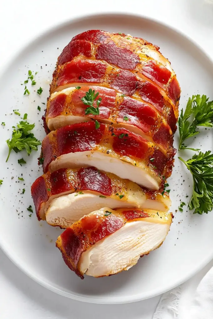 Low Carb Keto Bacon Wrapped Chicken Breast