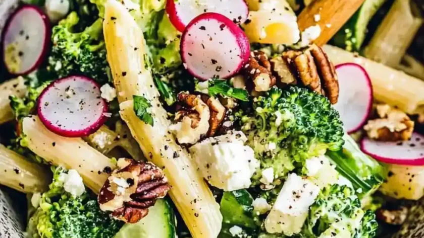 Low Carb Keto Broccoli Pasta Salad