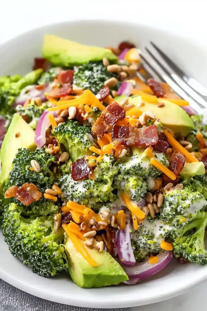 Low Carb Keto Broccoli Salad