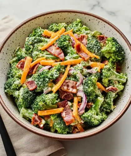 Low Carb Keto Broccoli Salad Monkfruit