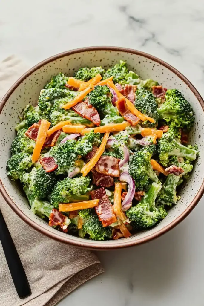 Low Carb Keto Broccoli Salad Monkfruit