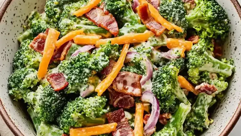 Low Carb Keto Broccoli Salad Monkfruit