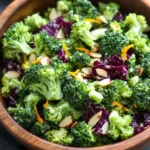 Low Carb Keto Broccoli Salad With Almonds