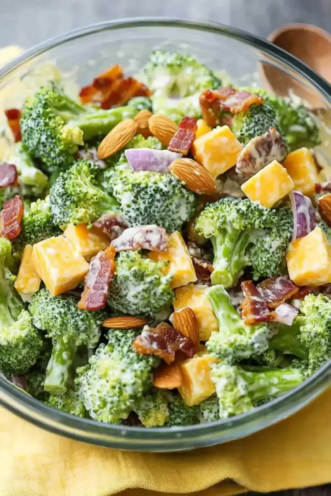 Low Carb Keto Broccoli Salad With Bacon