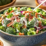 Low Carb Keto Broccoli Salad With Greek Yogurt