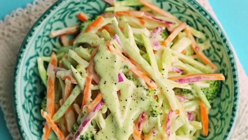Low Carb Keto Broccoli Slaw Salad