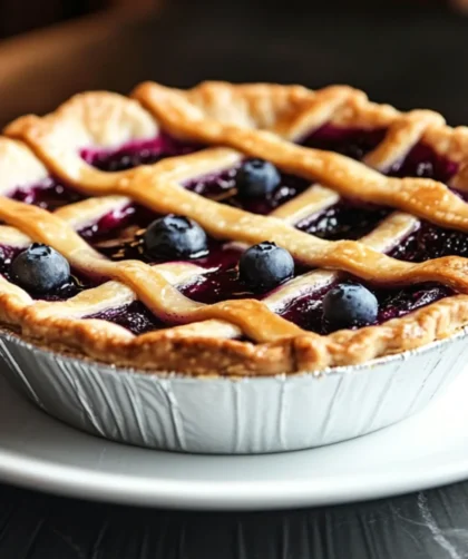Sugar-Free Blueberry Pie – Sweet, Fruity, and Low-Carb Friendly