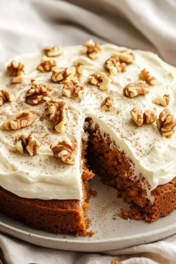 Sugar-Free Carrot Cake – Low-Carb, Moist, and Flavorful