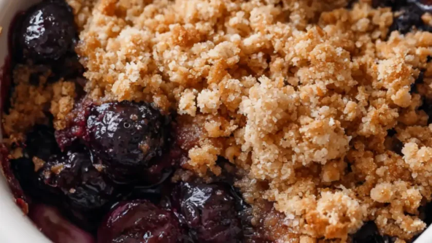 Sugar-Free Cherry Crisp – Warm, Juicy, and Crispy Without the Carbs
