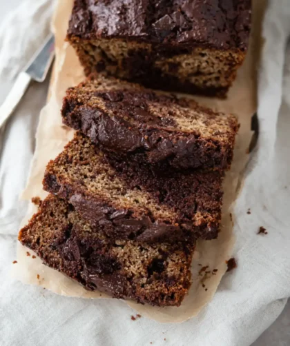 Sugar-Free Chocolate Chip Banana Bread – Moist, Chocolatey, and Gluten-Free