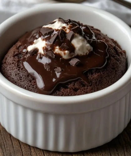 Sugar-Free Chocolate Mug Cake – 1 Minute, 3g Net Carbs, No Regrets