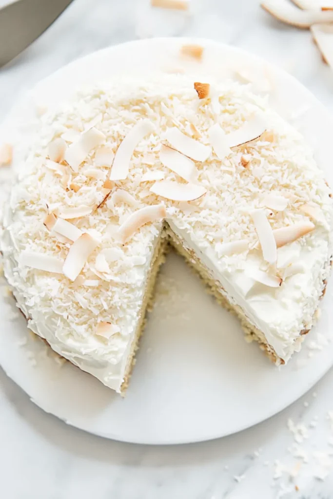 Sugar-Free Coconut Cake – Low-Carb, Moist, and Tropical AF