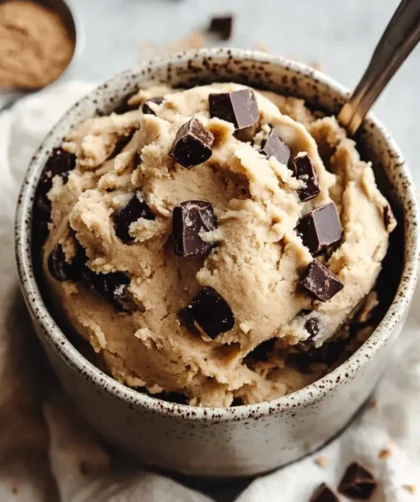 Sugar-Free Edible Cookie Dough – Low-Carb, No Bake, and 100% Craveable