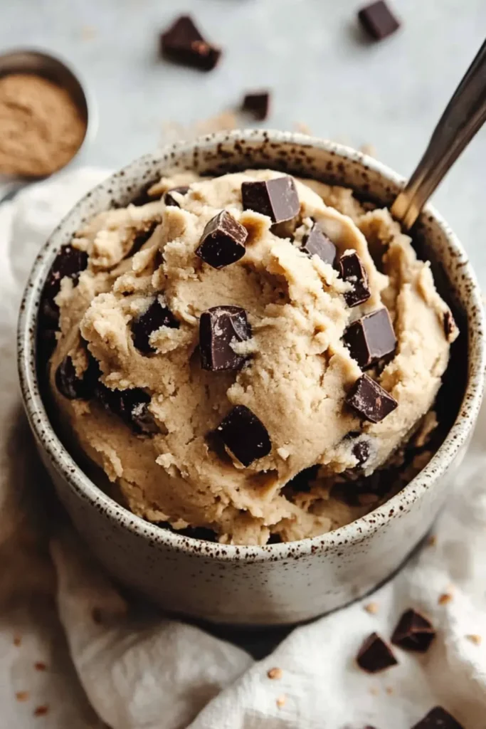 Sugar-Free Edible Cookie Dough – Low-Carb, No Bake, and 100% Craveable