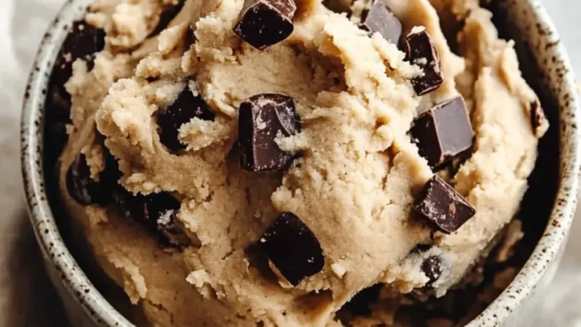 Sugar-Free Edible Cookie Dough – Low-Carb, No Bake, and 100% Craveable