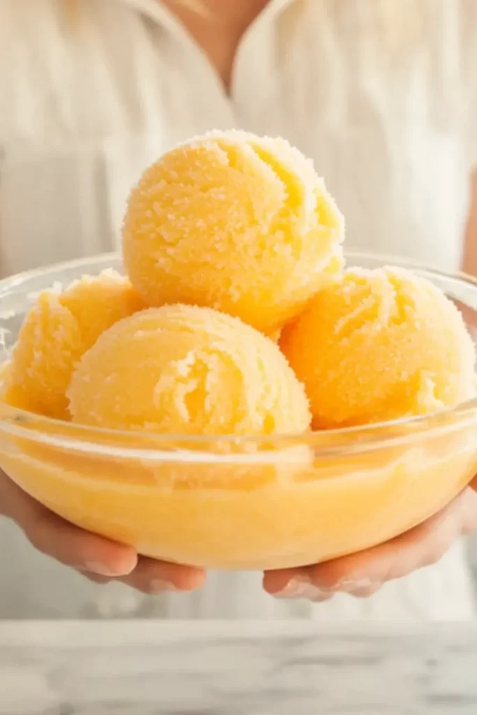Sugar-Free Mango Sorbet – Fruity, Frosty, and Shockingly Simple