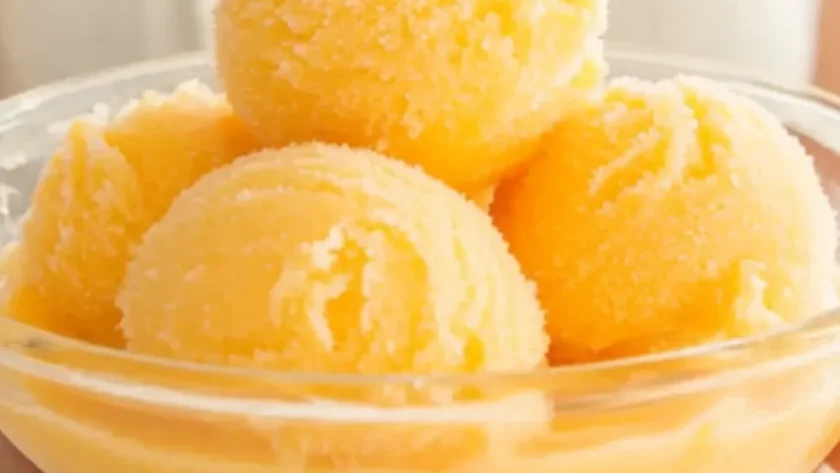 Sugar-Free Mango Sorbet – Fruity, Frosty, and Shockingly Simple