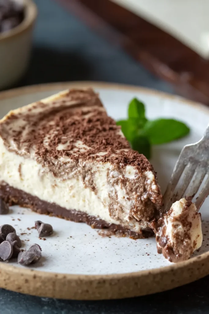 Sugar-Free Mocha Cheesecake – Rich, Caffeinated, and Surprisingly Low-Carb