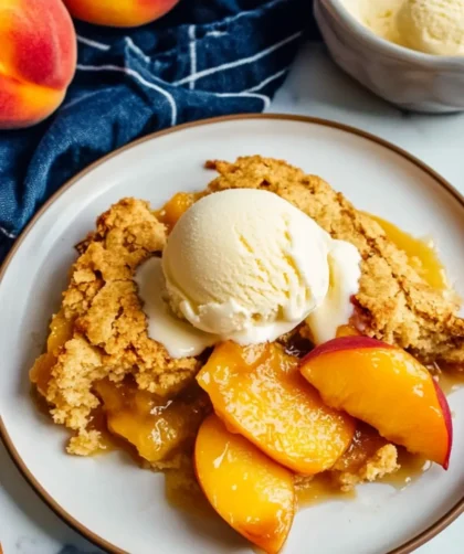 Sugar-Free Peach Cobbler – Low-Carb, Southern, and Gooey in All the Right Ways
