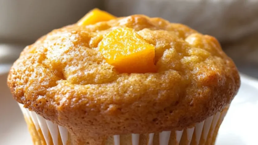 Sugar-Free Peach Muffins – Low-Carb, Moist, and Summer-Breakfast Approved