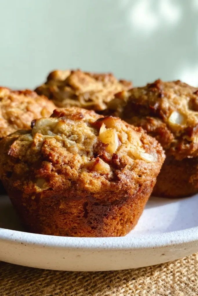 Sugar-Free Pear Muffins – Moist, Fruity, and Blood Sugar-Friendly