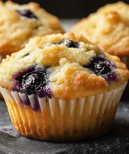 Sugar-Free Protein Muffins – High-Protein, Low-Carb, and Blueberry-Stuffed