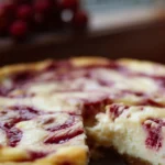 Sugar-Free Raspberry Swirl Cheesecake – Creamy, Tangy, and Keto-Approved