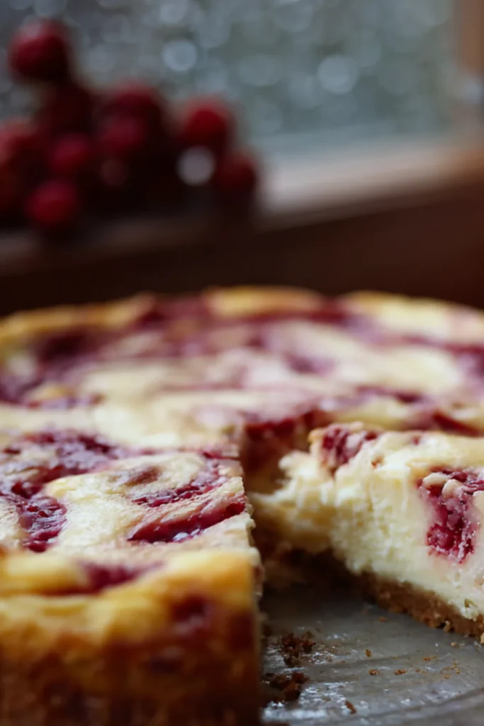 Sugar-Free Raspberry Swirl Cheesecake – Creamy, Tangy, and Keto-Approved