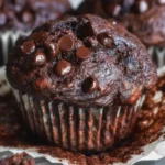 Double Chocolate Banana Muffins – Moist, Naturally Sweetened, and Full of Flavor