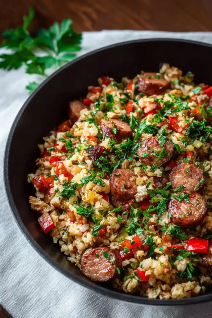 Gordon Ramsay Keto Sausage and Rice Bowl