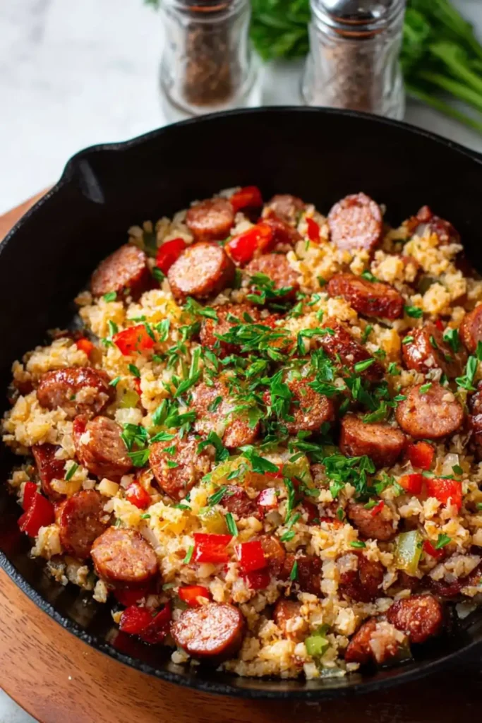 Gordon Ramsay Keto Sausage and Rice Bowl