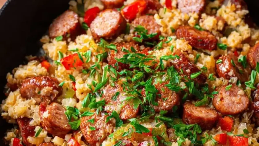 Gordon Ramsay Keto Sausage and Rice Bowl