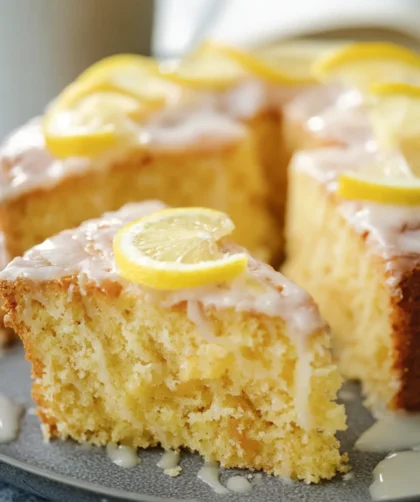 Keto Lemon Drizzle Cake – Zesty, Moist, and Low-Carb Without the Grit