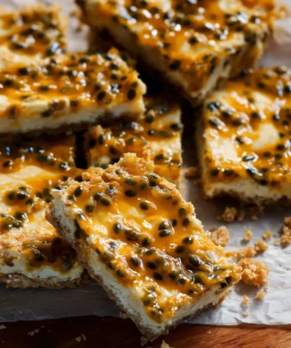 Passionfruit Bars – Sugar-Free, No-Bake, and Sunshine in Every Bite
