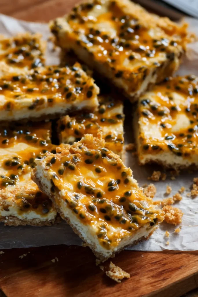 Passionfruit Bars – Sugar-Free, No-Bake, and Sunshine in Every Bite