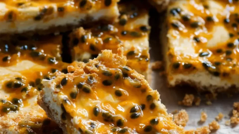 Passionfruit Bars – Sugar-Free, No-Bake, and Sunshine in Every Bite