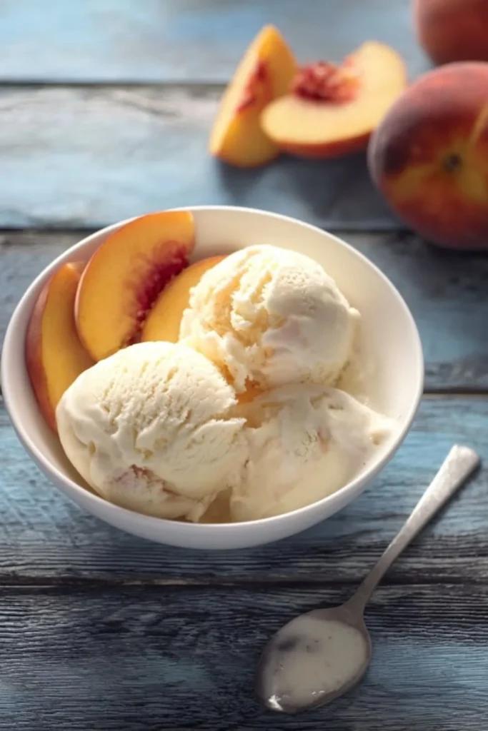 Sugar Free Peach Ice Cream