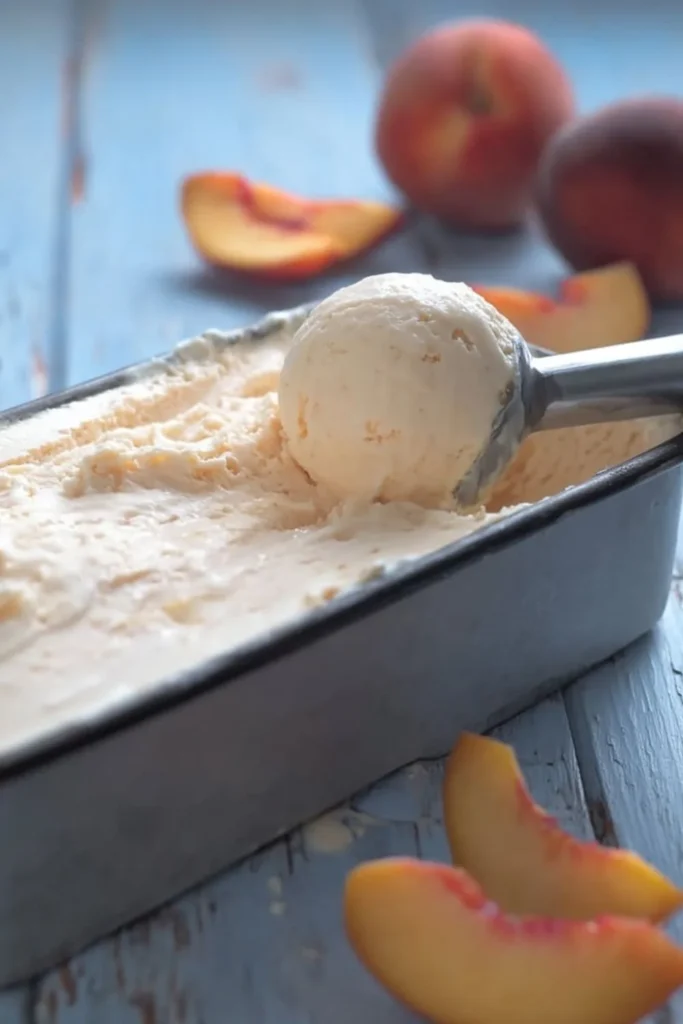 Sugar Free Peach Ice Cream