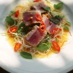 Jamie Oliver Citrus-Seared Tuna with Crispy Noodles