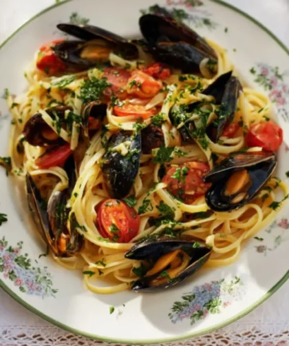 Jamie Oliver Grandad's Mussel Linguine