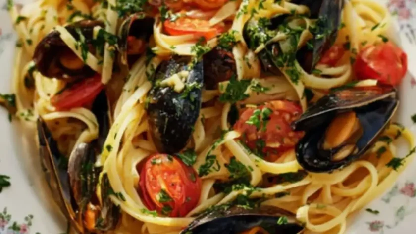 Jamie Oliver Grandad's Mussel Linguine