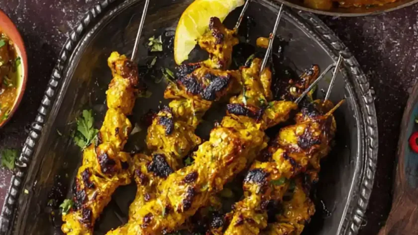 Jamie Oliver Roasted Veg Vindaloo With Golden Gnarly Chicken Skewers Chickpeas, Cauliflower & Spinach