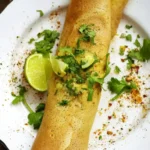 Jamie Oliver Stuffed Dosa with Spiced, Smashed Sweet Potatoes