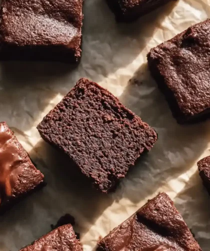 4 Ingredient No-Bake Brownie Cakes