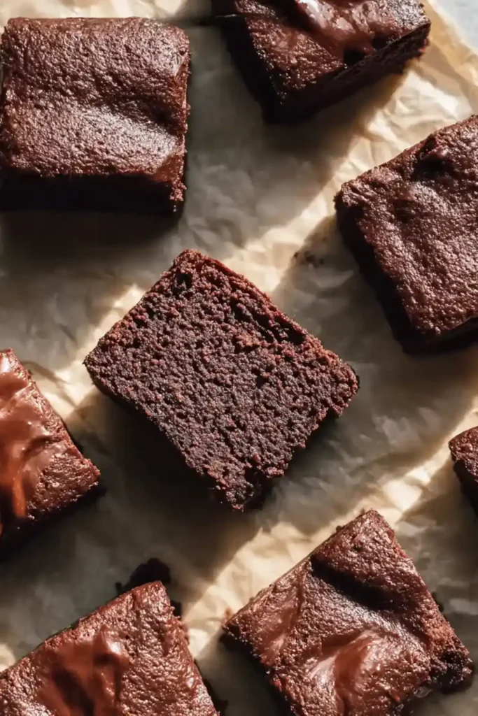 4 Ingredient No-Bake Brownie Cakes